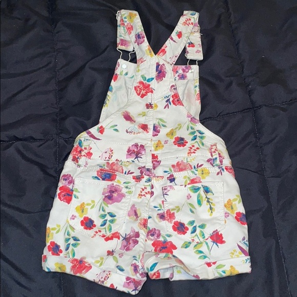 Floral Print Overalls - Picture 2 of 4